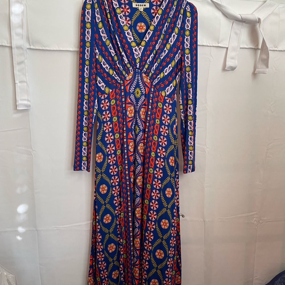 Jersey Midi Tea Dress in Surf the Web
